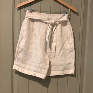 Halston 100% Linen Shorts